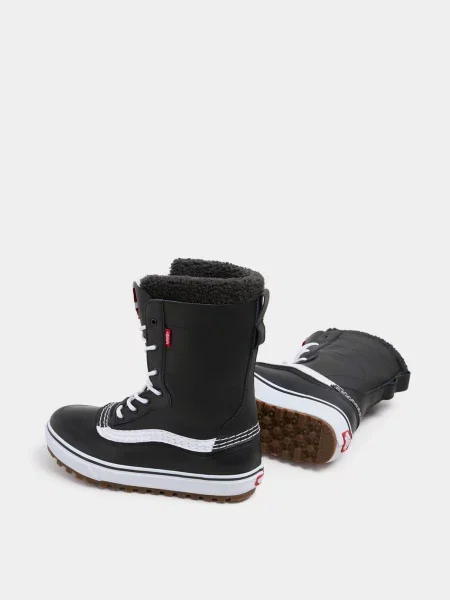 Кожаные ботинки Vans черные