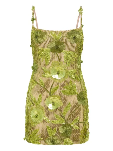 Mała mały sukienka mini Rachel Gilbert garniturowa zielona