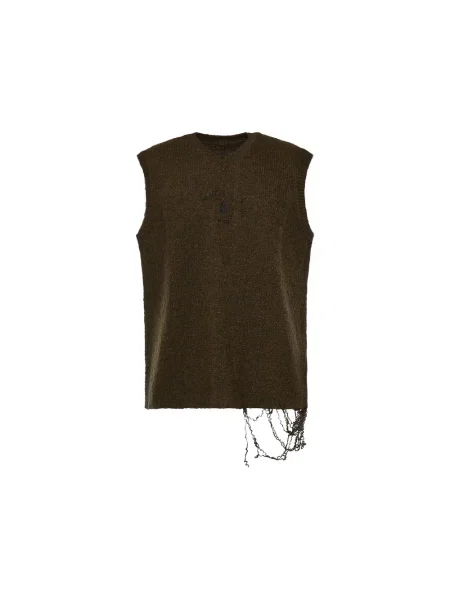 Kamizelka Mm6 Maison Margiela z logo zielona