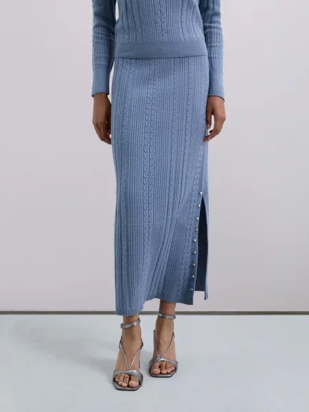 Scalpers Fustă deschis albastru