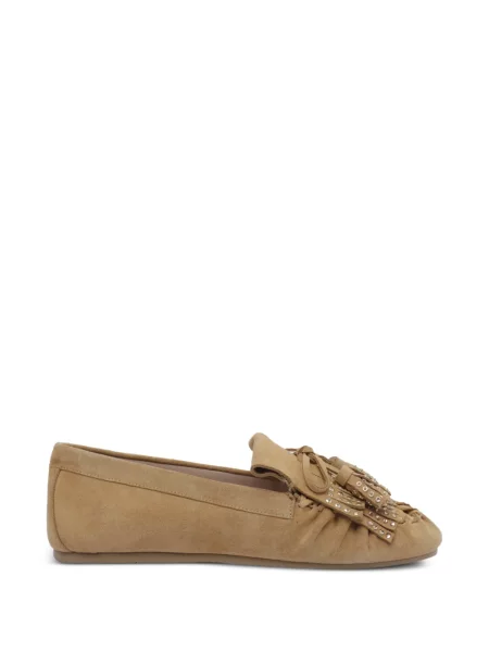 Pantofi loafer Stuart Weitzman cu franjuri