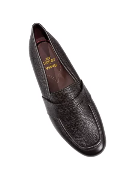 Pantofi loafer Lidfort din piele maro