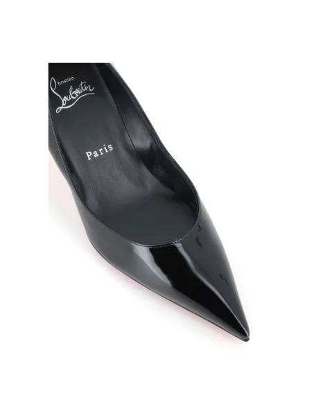 Czółenka Christian Louboutin skórzana czarna