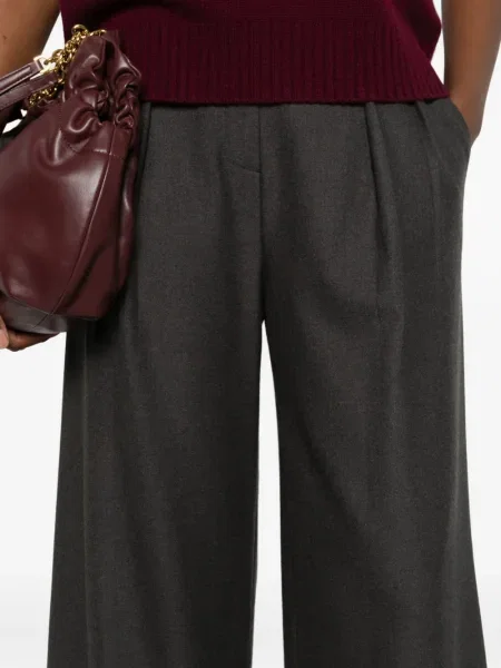 Pantaloni Thelaurent plisate gri