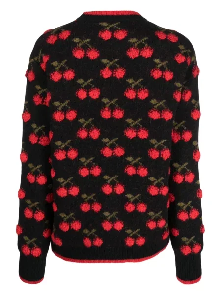 Sweter La Doublej z nadrukiem czarny