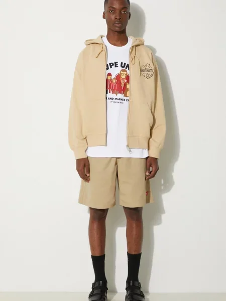Bluza z kapturem Carhartt Wip z kapturem beżowa