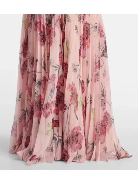 Rochie Erdem cu model floral roz