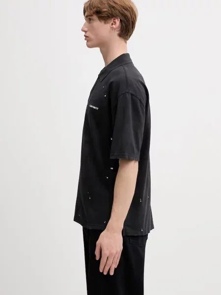 Tricou polo Carhartt Wip negru
