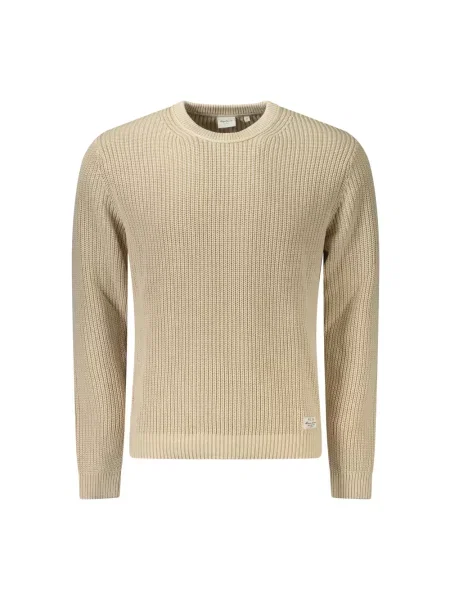 Sweter o kroju regular fit z czystej bawełny model DORIAN CREW' Pepe Jeans beżowy