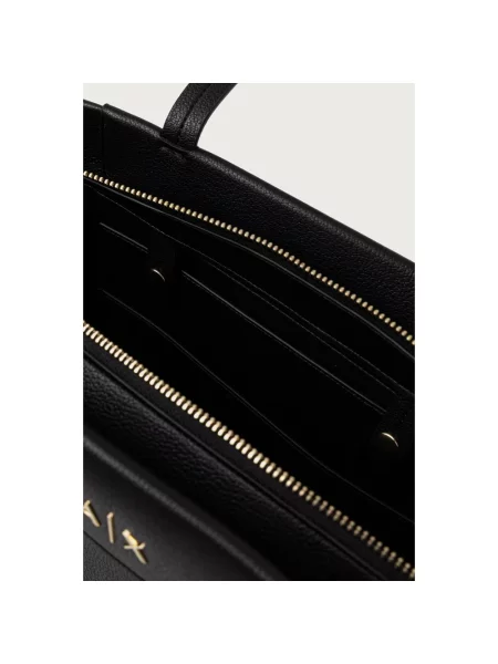 Torebka Armani Exchange skórzana czarna