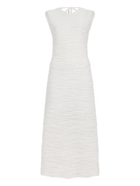 Rochie midi Proenza Schouler White Label fără mâneci până la genunchi de costum alb