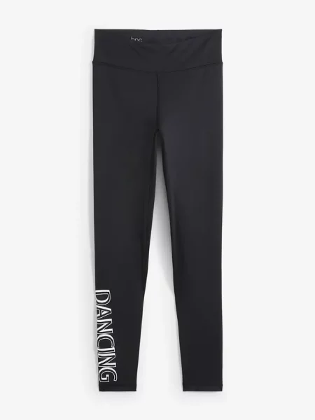 Szybkoschnące legginsy dł. przed kostkę czarne