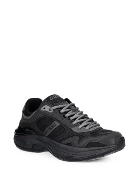 Sneakerși Guess cu autograf negru