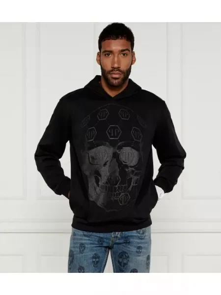 Philipp Plein Hanorac Skull negru