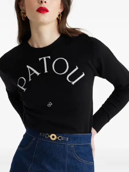 Pulover Patou de lână negru