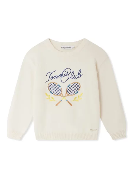 Sweter dziecięcy Bonpoint biały