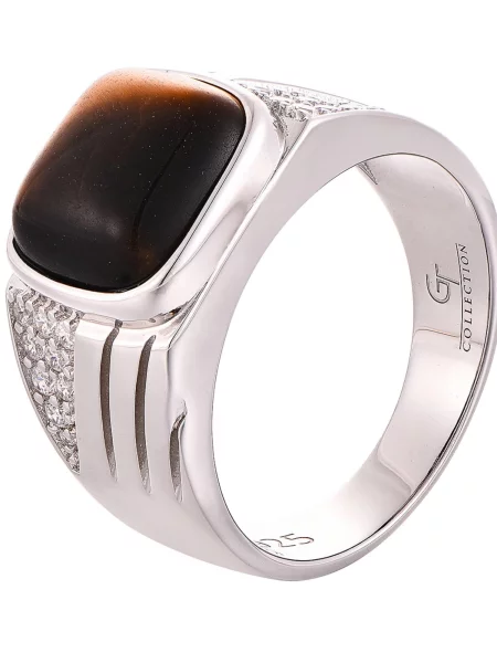 GT Collection Prsteň Tiger Eye' hnedá