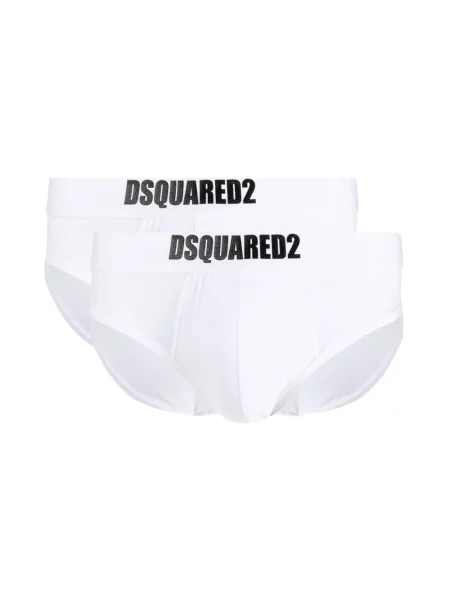 Majtki Dsquared2 z logo białe