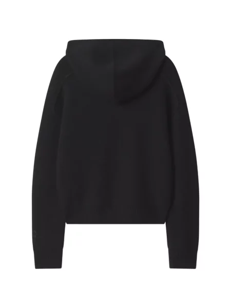 Hanorac cu glugă Maison Kitsune tricotate negru