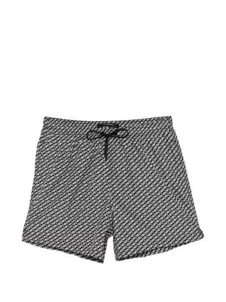 Slip de baie Tagliatore cu imagine cu imprimeu geometric negru