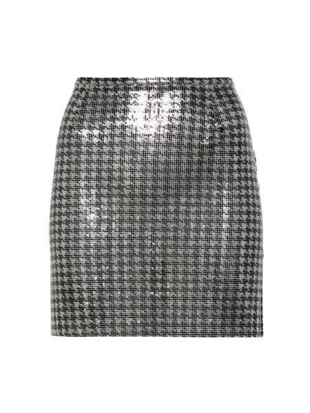 Mała mały spódnica mini Paco Rabanne szara