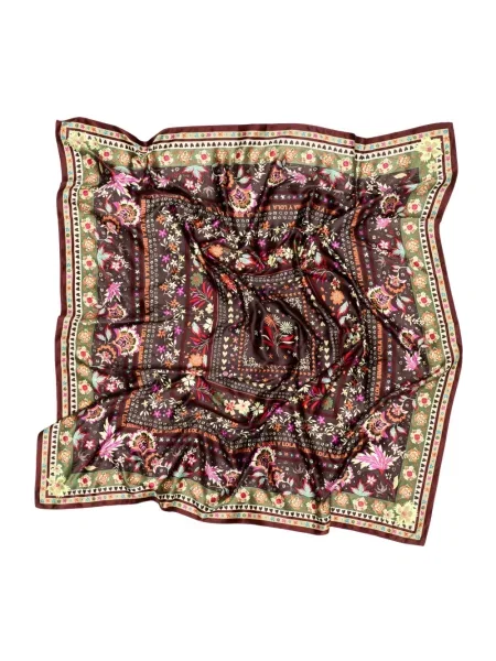 Fular Bimba Y Lola cu model floral maro