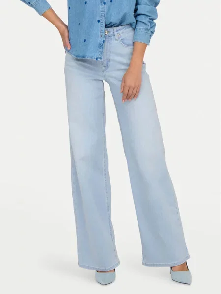 ONLY Džinsai Madison Žydra Wide Leg