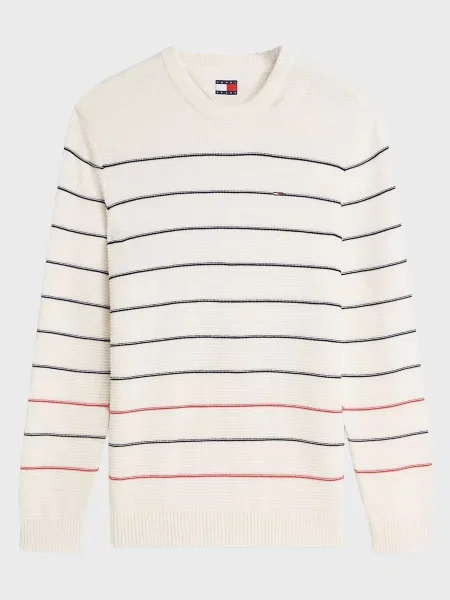 Свитер Tommy Jeans в полоску белый