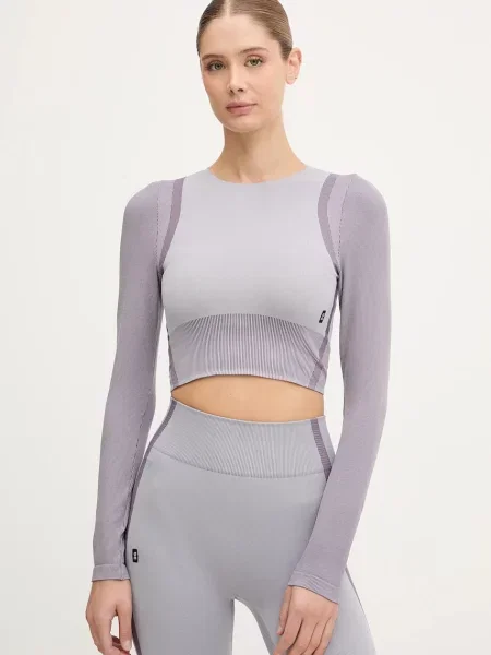 Yoga tricou cu mânecă lungă On violet