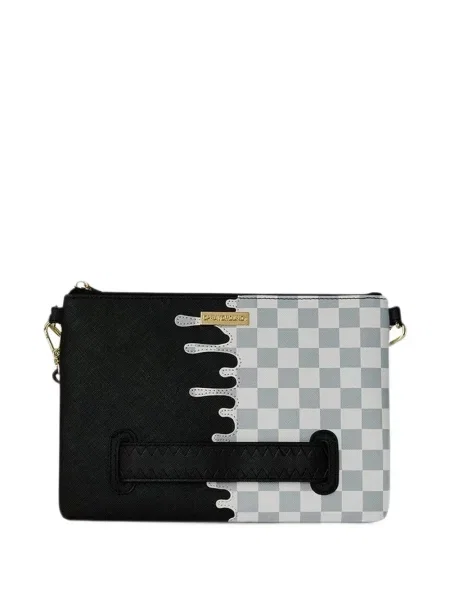 Geantă crossbody Sprayground în carouri negru