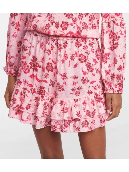 Rochie Poupette St Barth cu model floral roz