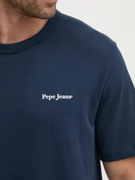 Pepe Jeans t-shirt ARRYN granatowy z nadrukiem