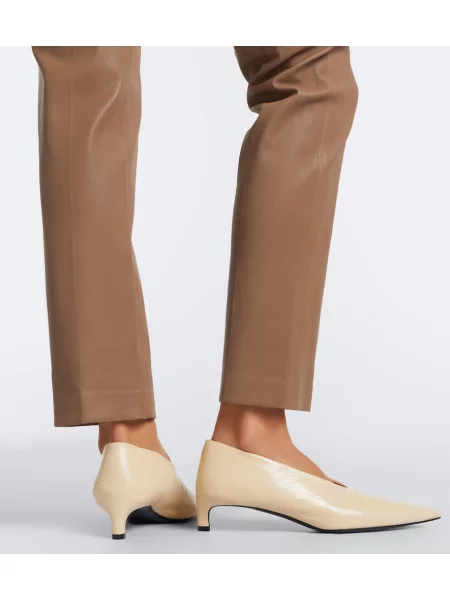 Pantaloni Joseph din piele maro