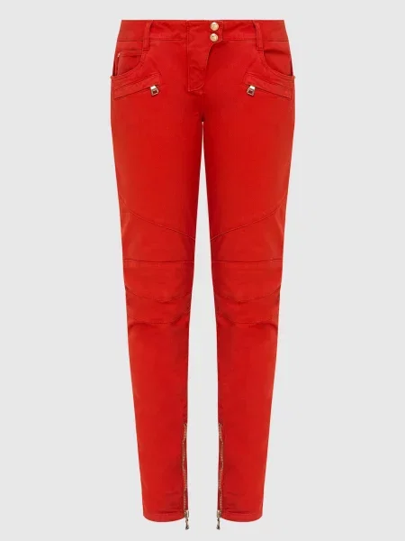 Джинси Balmain червоні