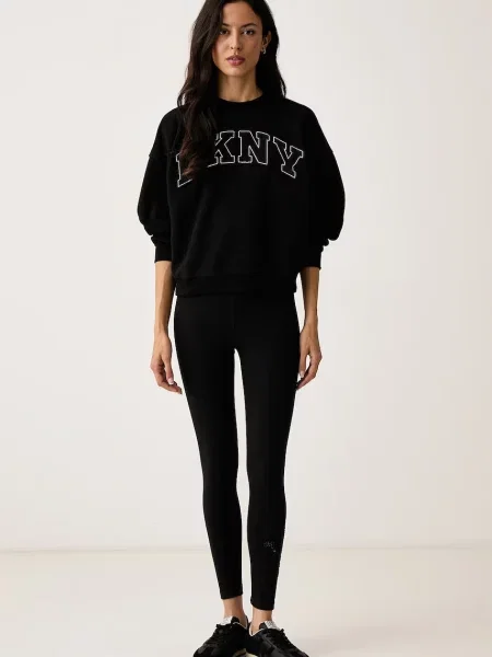 DKNY hanorac pentru femei cu negru