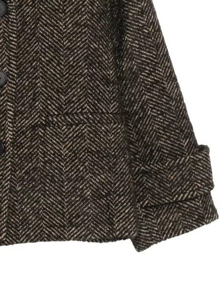 Geacă Antonelli cu model herringbone maro