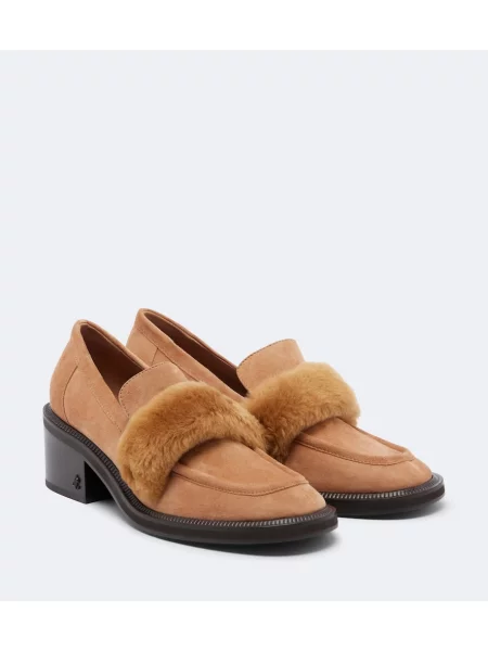 Pantofi cu toc Jimmy Choo din piele de căprioară maro