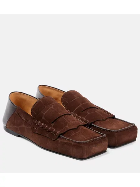Pantofi loafer Jacquemus din piele maro