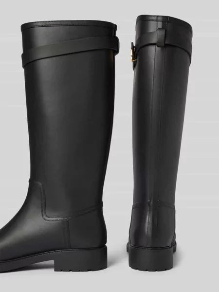 Kozaki ze sprzączką Lauren Ralph Lauren czarne