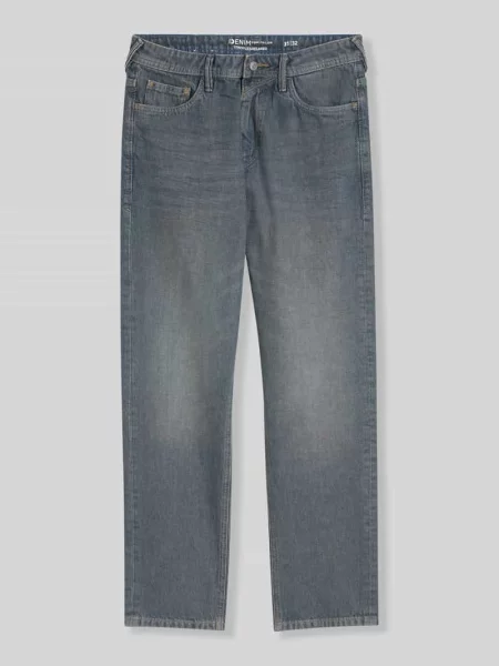 Jeansy o kroju relaxed fit z czystej bawełny model TTWAYLEN' Tom Tailor Denim niebieskie