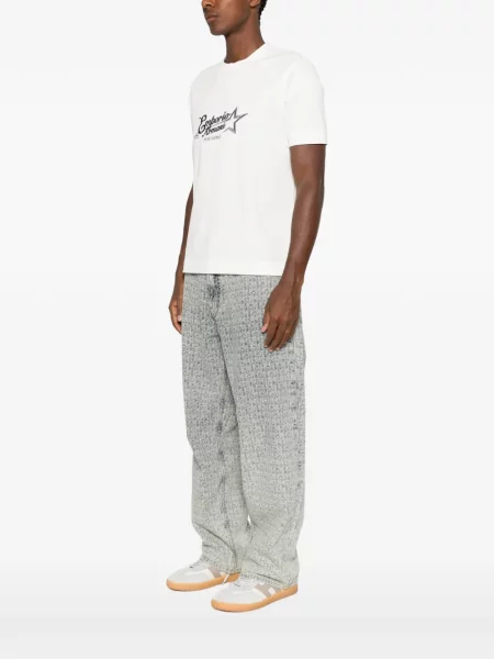 Tricou Emporio Armani cu autograf alb