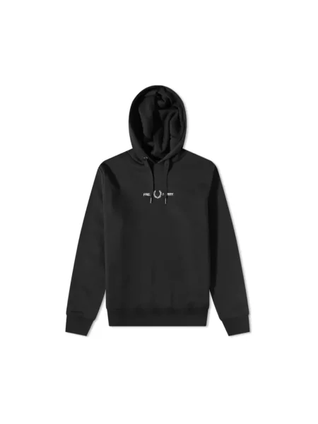 Bluza z kapturem Fred Perry z kapturem czarna