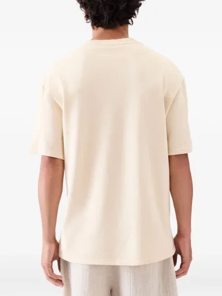 Tricou Jacquemus cu broderie scurt