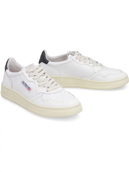 Sneakersy Autry skórzane casual białe