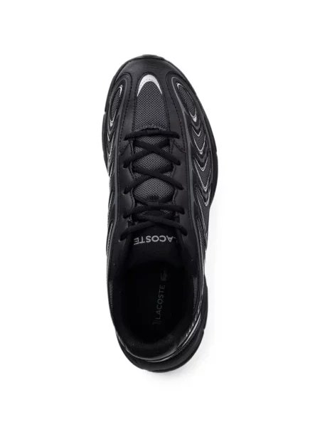 Sneakerși Lacoste plasă negru