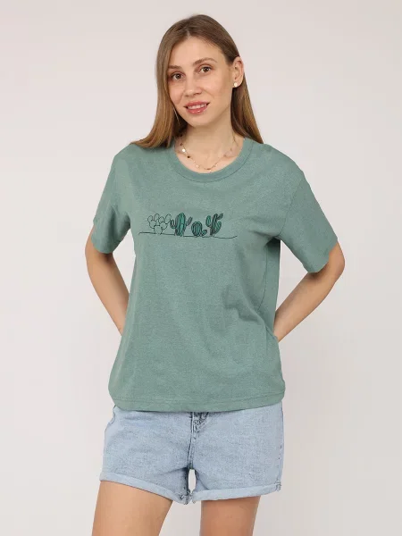 Футболка YUKI м'ятний бавовна/поліестер