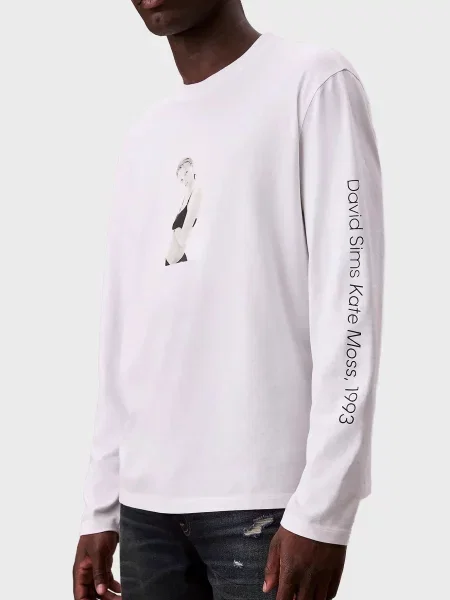 Класичний лонгслів Calvin Klein білий