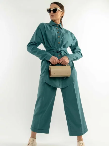 Лляні Кюлоти RiMari бірюзовий