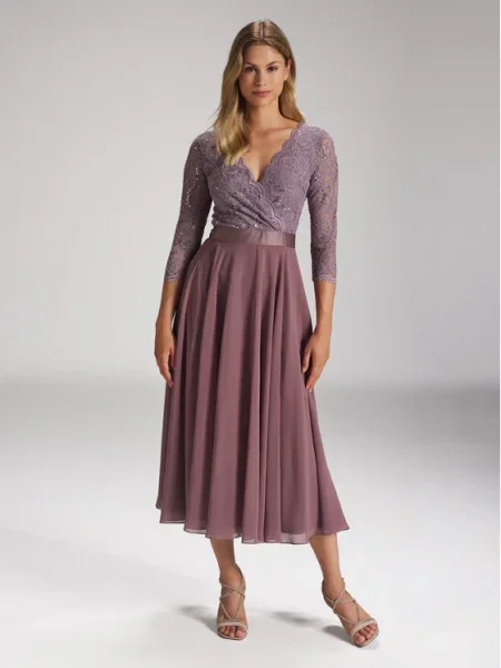 SWING Rochie de seară mov liliachiu roz