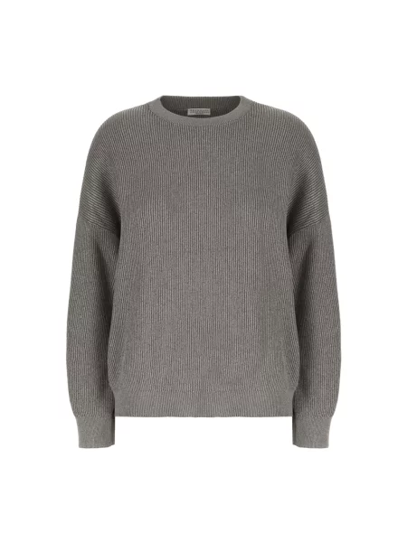 Sweter Brunello Cucinelli szary